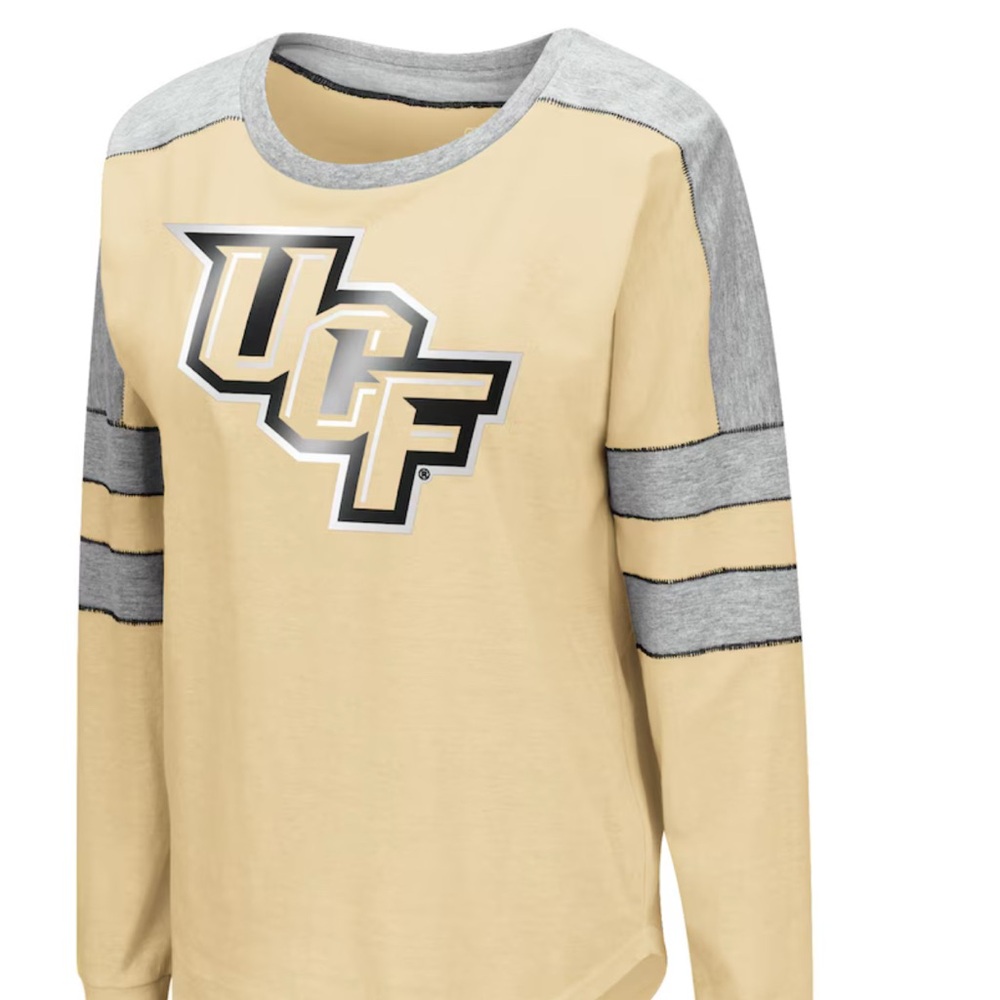 UCF Knights Gold Colosseum Women's Trey Dolman Long Sleeve T-Shirt